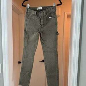 We The Free Khaki Utility Trousers